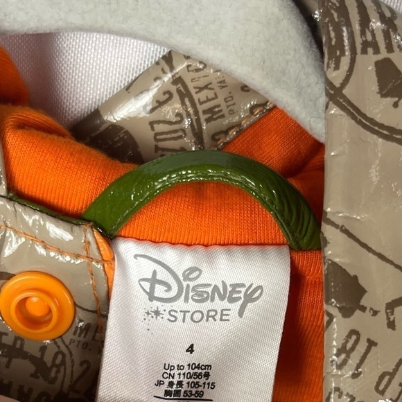 Disney Store Pixar Planes Lined Hooded Rain Jacket 4 - Picture 5 of 5